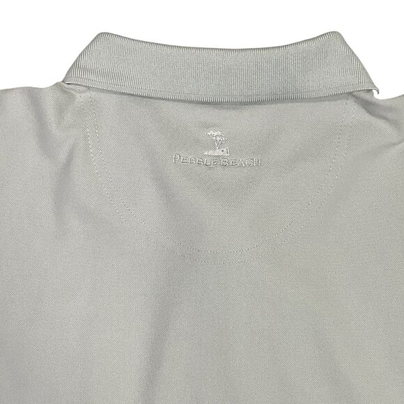 Yuengling Polo Shirt Mens 2XL Golf Gray Pebble Beach Performance Golden Pilsner - Picture 6 of 9